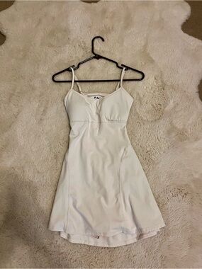 White Spaghetti-Strap Mini Dress